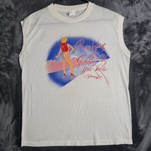 Ched Roger Waters Tour Shirt Mens XL White Pros and Cons of Hitch Hiking 1984